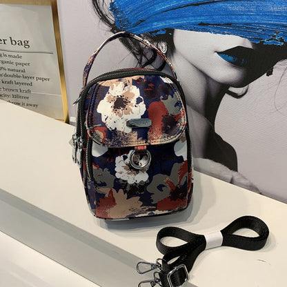 Crossbody taske med nylon print