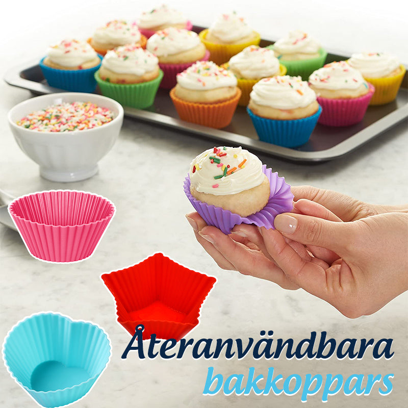 Återanvändbara bakkoppar (10ST)