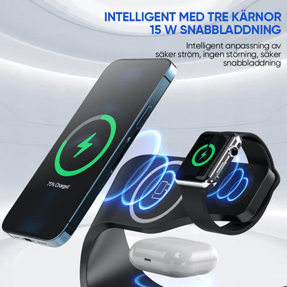 2 i 1 magnetisk mobiltelefonladdare